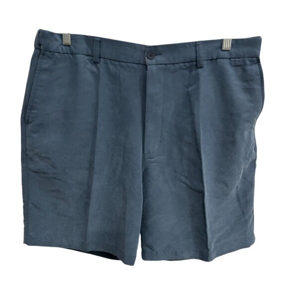 Mens Alfani Blue Dress Shorts Size 38 Flat Front - Picture 1 of 9